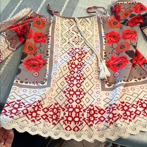 Bohemian Women’s Top with Lace Trim